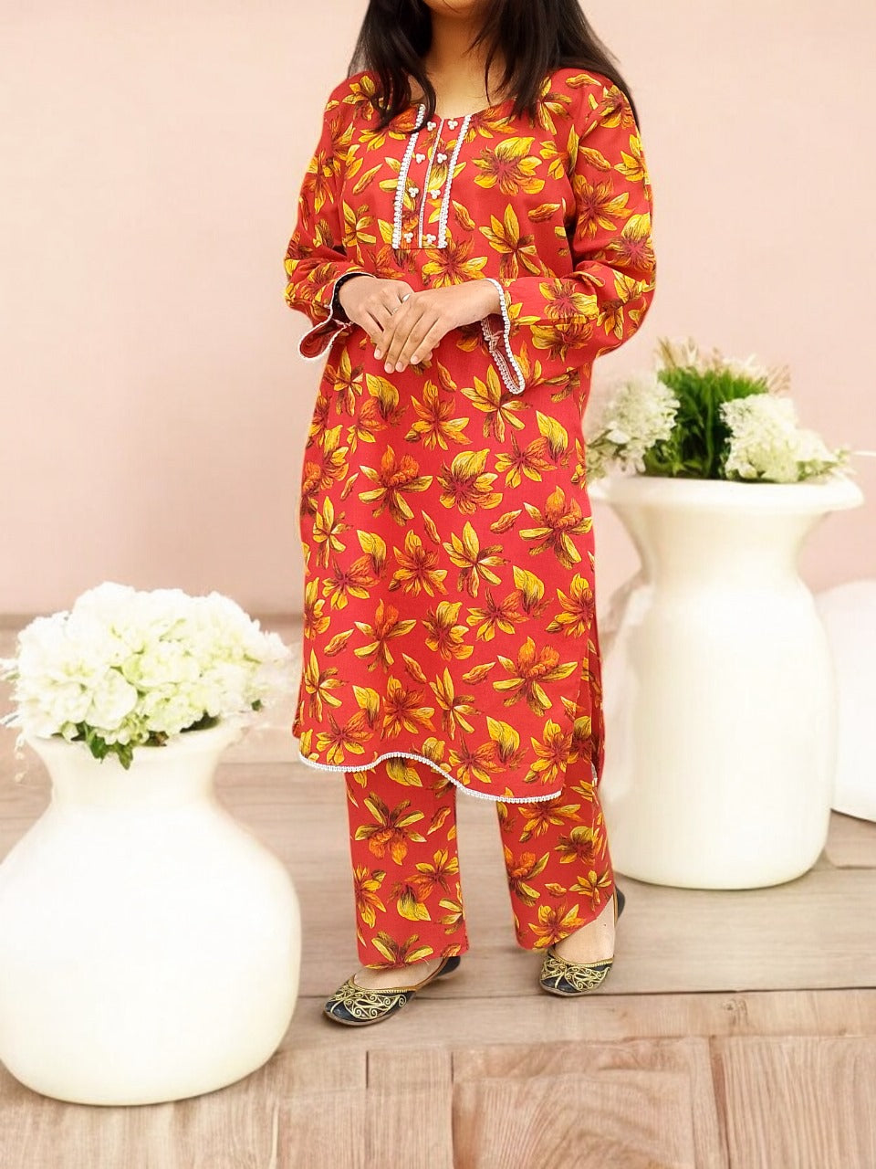 Digital Khaddar Kurta 2Pcs