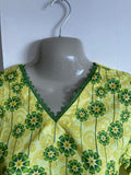 Green Floral Cotton Kurta