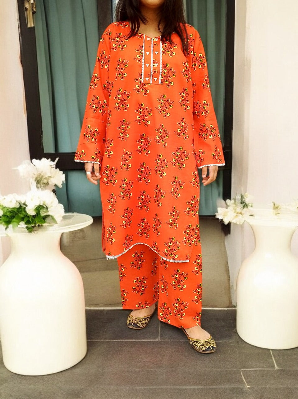 Digital Khaddar Kurta 2Pcs