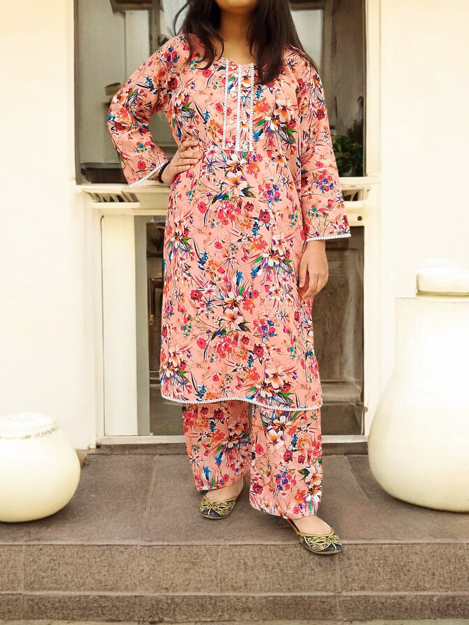 Digital Khaddar Kurta 2Pcs